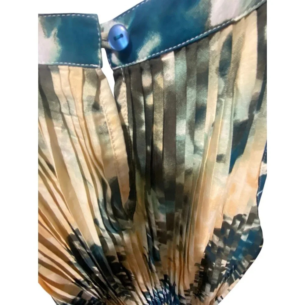 Mlle Gabrielle Womens Dress‎ XL Sleeveless Pleated Knee Fairy Boho